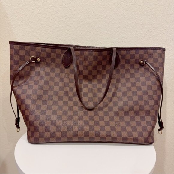 Authentic Extra Large Louis Vuitton Neverfull GM Damier Ebene Tote Bag 2008 - Picture 14 of 14